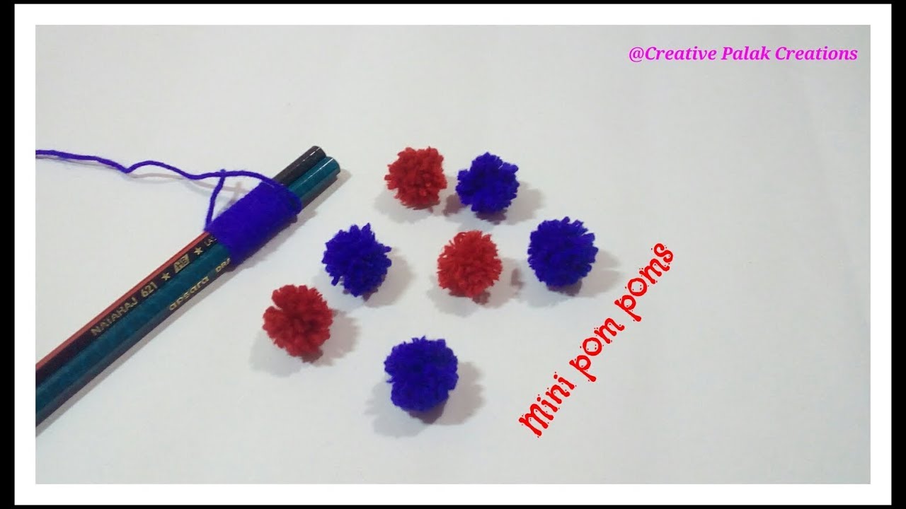 ▷ Mini Yarn Pom Poms Easy DIY -   Pom pom crafts, How to make a pom  pom, Yarn pom pom