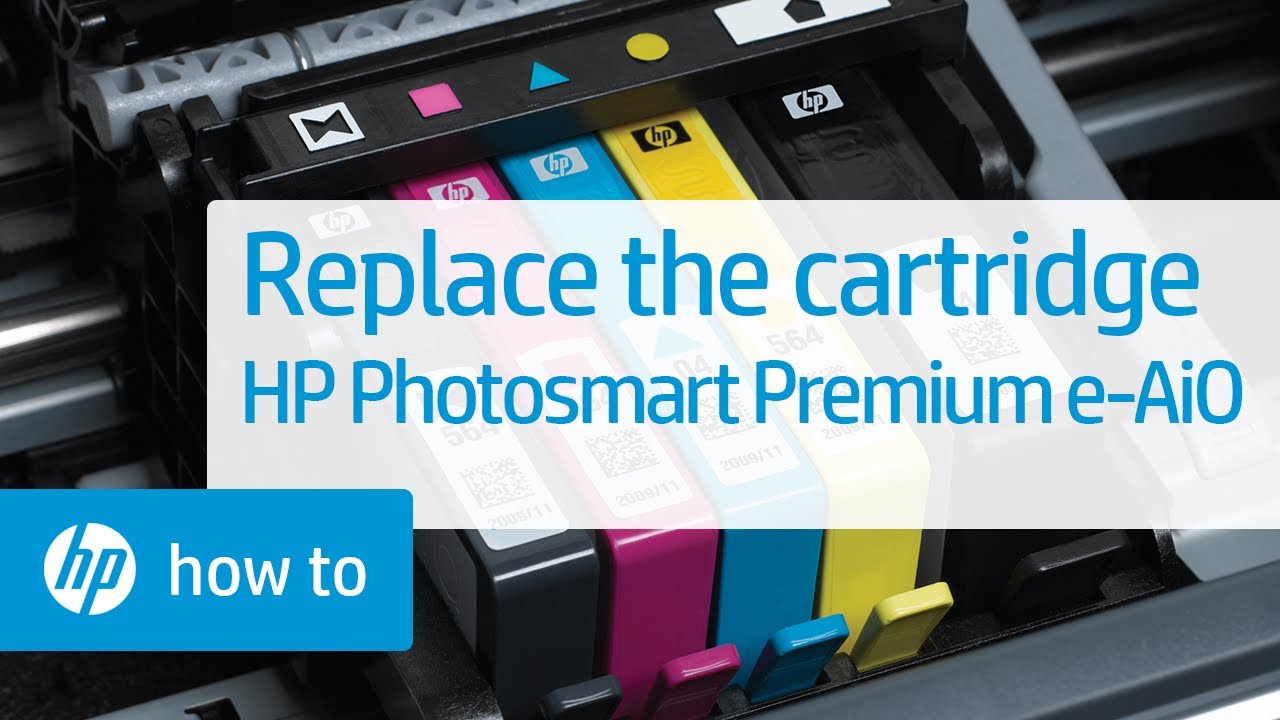 Udlænding høste våben Replace the Cartridge | HP Photosmart Premium e-All-in-One Printer (C310a)  | HP - YouTube