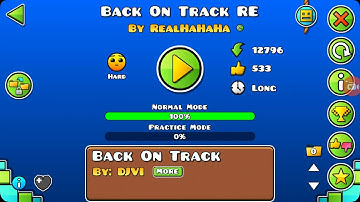 Geometry Dash - Back On Track Reverse by RealHaHaHa (100% Complete)