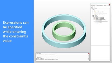 Direct entry of 2D and 3D constraint expressions - BricsCAD
