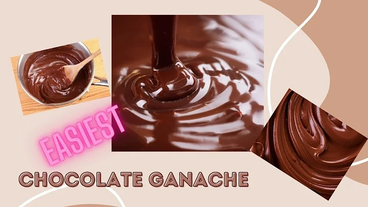 Chocolate ganache || The simplest way to make gana...