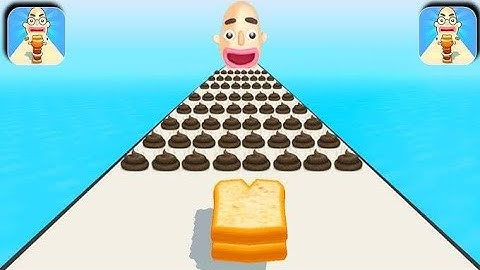 Sandwich 🥪 run play 9999 level iOS trailer walkthrough satisfying gameplay. #sandwichrunner