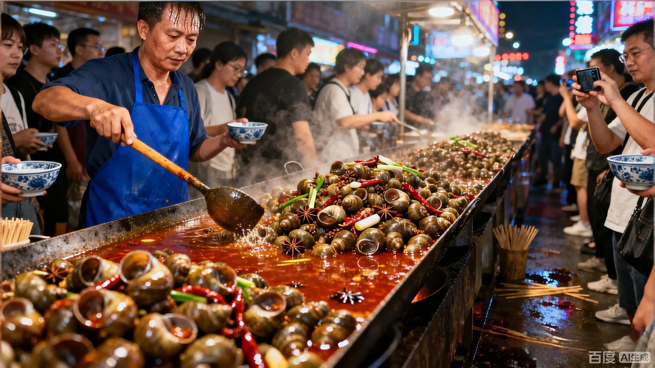 湖南岳阳小伙卖嗦螺，一天能卖两万斤，豪言行业无对手！【好食勇哥】