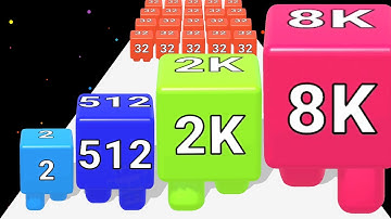 2048 JELLY SHOOTER = Level Up Numbers + Jelly Run 2048 - Topic (8192)
