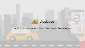 Uber Clone App Demo  Video for Taxi Booking - AppDupe