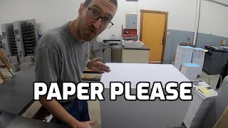 Continuing Paper Shortage for Printing Companies, This is the Craziest thing I have seen!