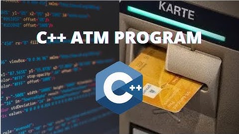 How to make simple C++ ATM Program
