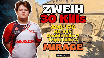 zweih POV CS2 (30K/9D) na Mirage | FACEIT | 05-07-2025