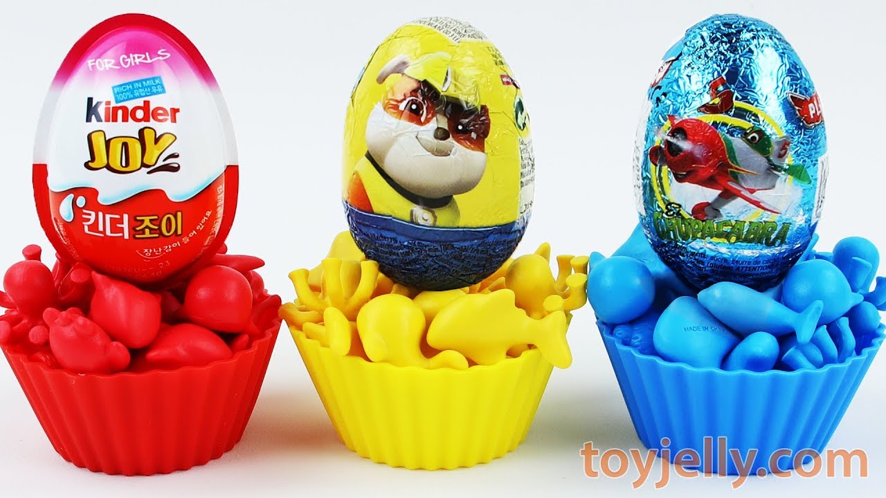 Super Kinder Joy Learn Colors Muffin Cupcake Surprise Eggs Toy Baby
