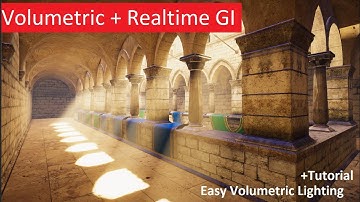 HDRP Lighting Box 2  Realtime GI + Volumetric Lighting Sponza