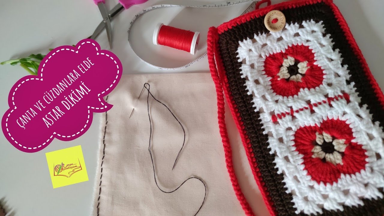 Motif çantalara elde astar dikimi 🧵✂️ÇANTA VE CÜZDANLARA ELDE ASTAR DİKİMİ🧵 Elde makine dikişi ✂️