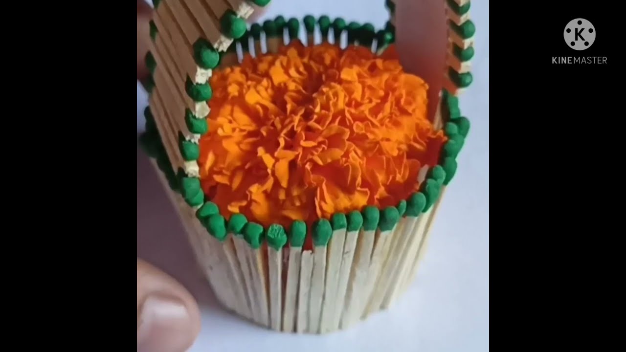 How to make a diy miniature basket (Made With Match Sticks!) Matchstick