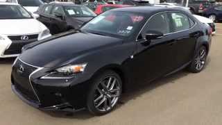 Brand New Black on Red 2015 Lexus IS 350 AWD - F Sport Series 1 Review Edmonton, Alberta, Canada