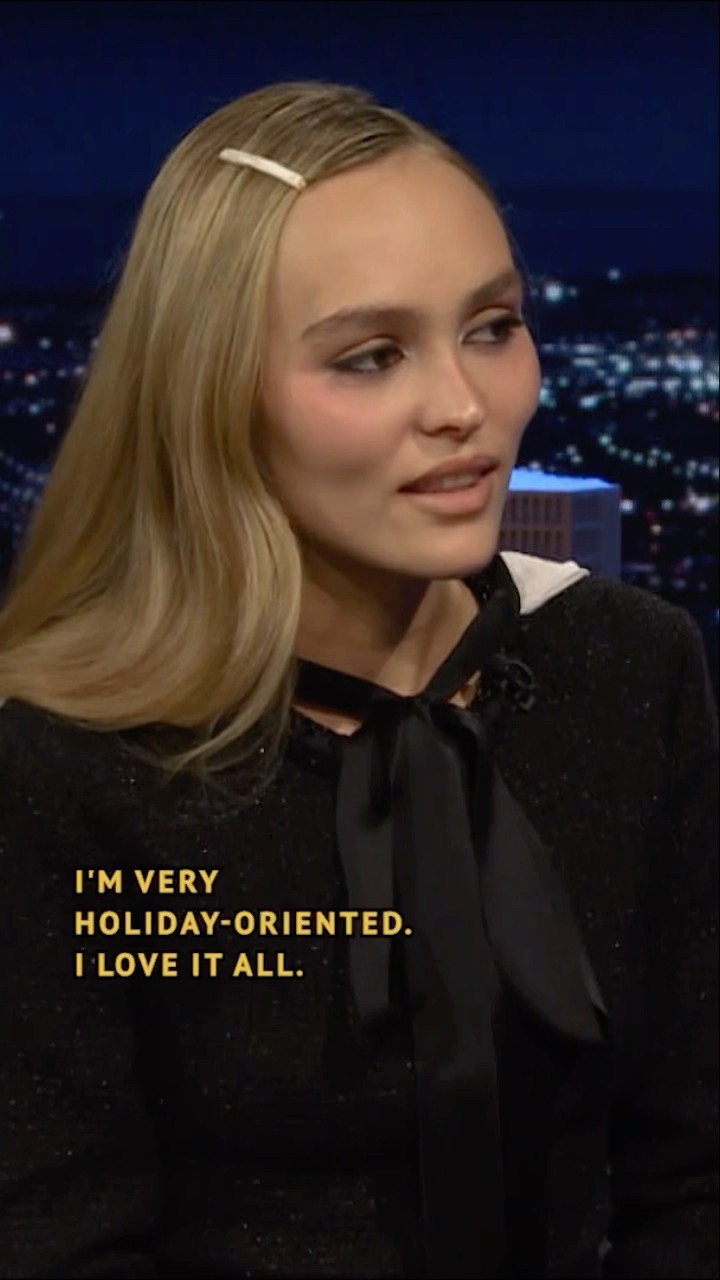 #LilyRoseDepp loves this time of year! ? #FallonTonight