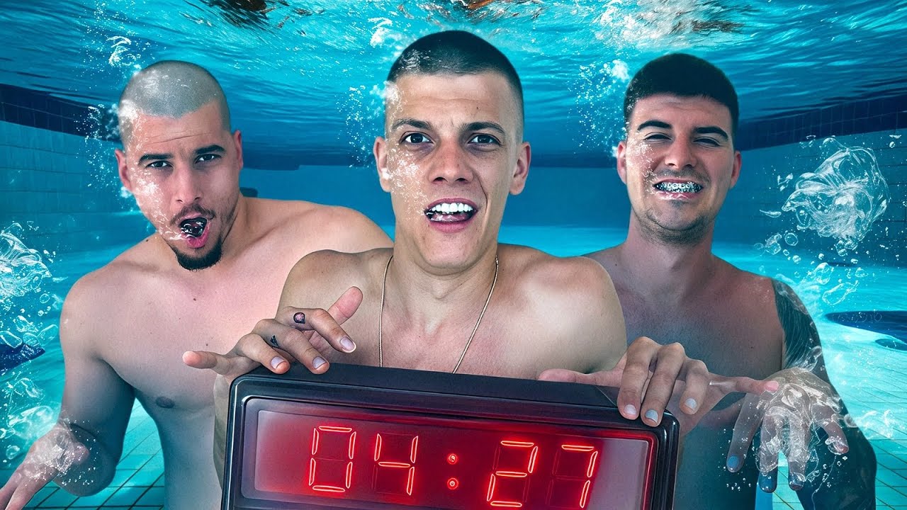 TAKMIČIMO SE KO ĆE DUŽE IZDRŽATI ISPOD VODE !