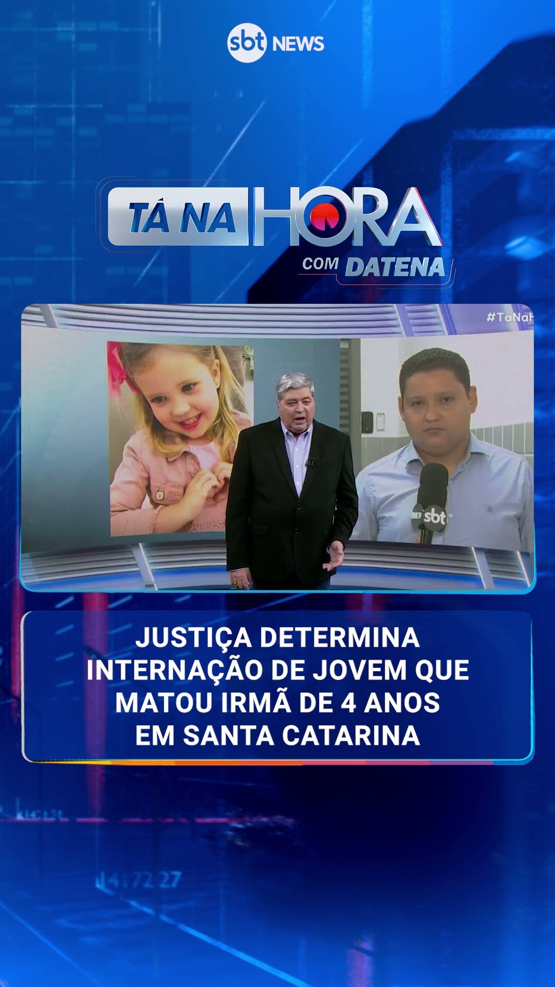 Justiça determina internação de jovem que matou irmã de 4 anos em Santa Catarina