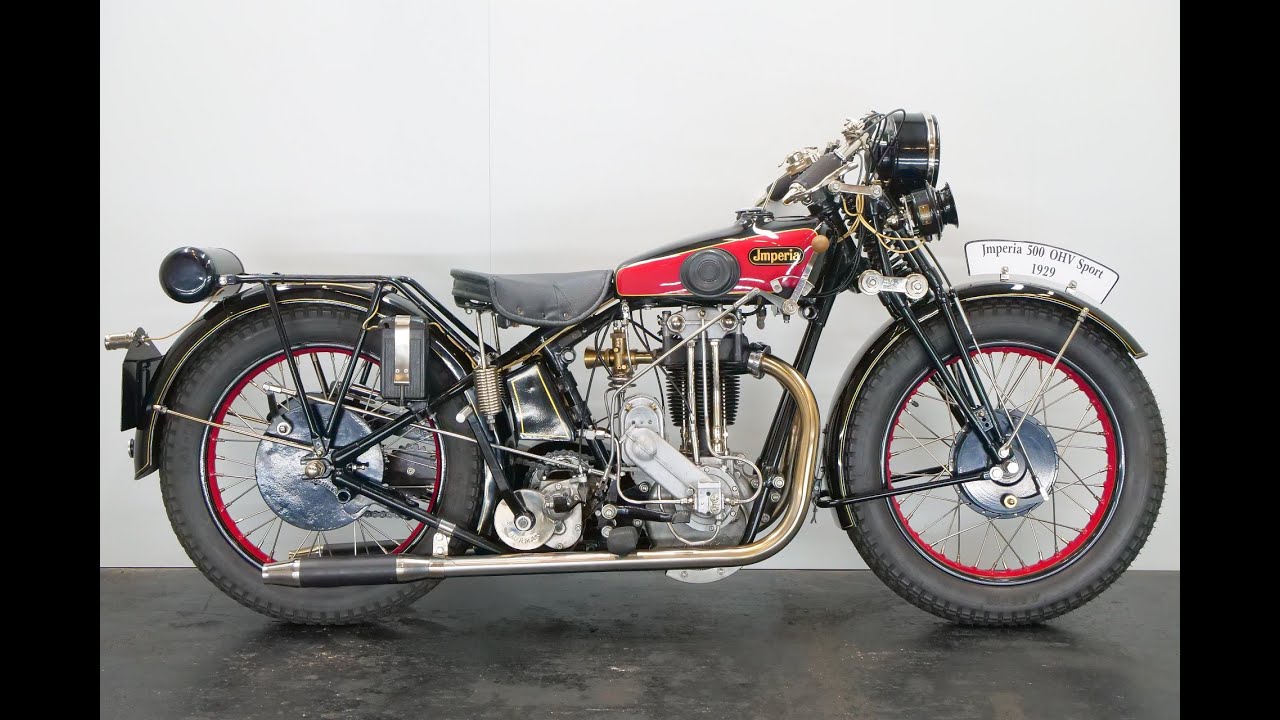 Imperia Model H 1929 500cc 1 cyl ohv MAG - start up