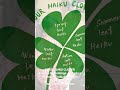 FOUR-HAIKU CLOVER composed by Domingo J Sanchez