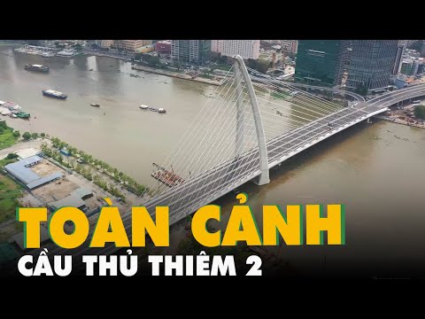 Video Flycam toàn cảnh cầu Thủ Thiêm 2 trước ngày khánh thành - youtube