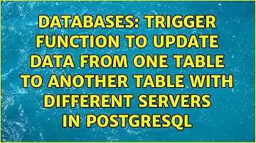 Trigger function to update data from one table to another table with different servers in...
