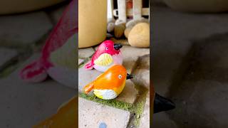 Bird making using river stone #diy #bird #rockart #sculpture #ytshorts