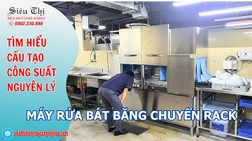 Tìm hiểu về máy rửa băng tải, băng chuyền Rack, Cầu tạo, nguyên lý hoạt động, công suất và tiêu hao