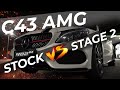 MERCEDES C43 AMG STOCK VS STAGE 2 | ЗАМЕРЫ: 0-100 / 100-200 / 402 метра.