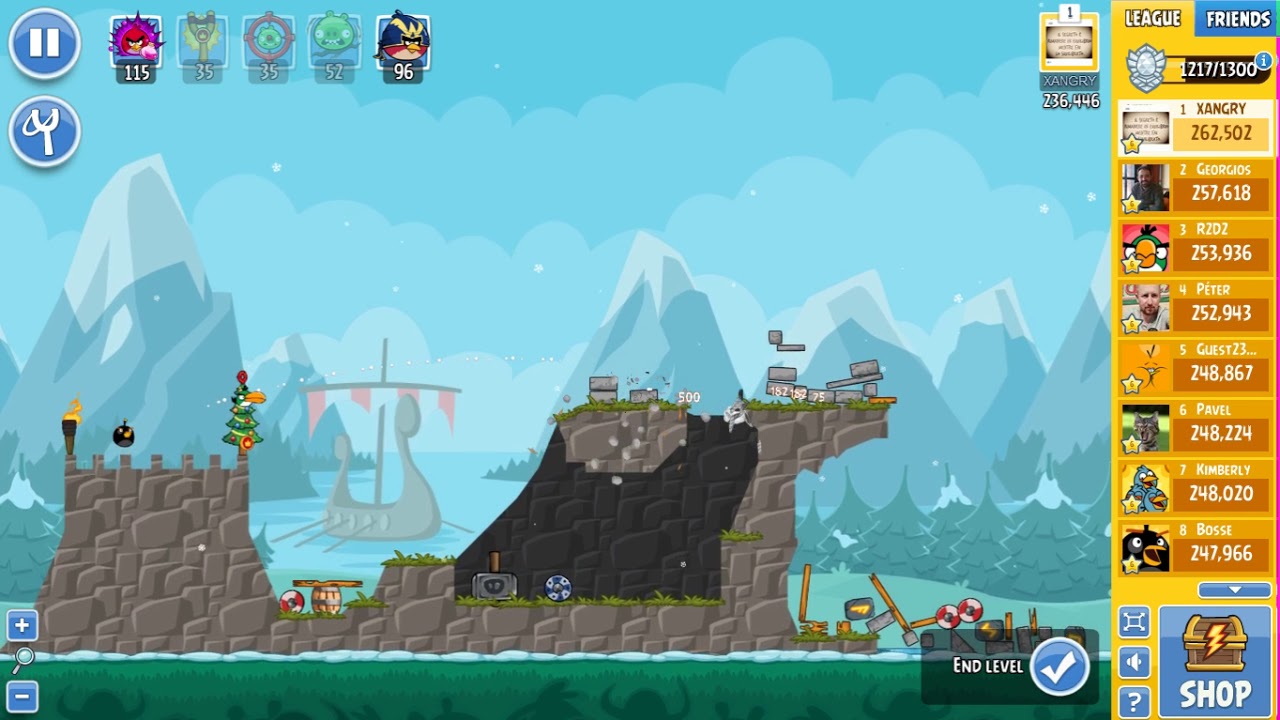 Angry Birds Friends Tournament 311-C Level 6 POWER UP Walkthrough
