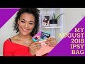 AUGUST 2018 IPSY BAG | Unboxing  | Curls Night Out.
