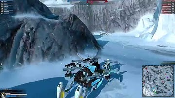 Robocraft - rail walker / flyer - full match - 60 fps