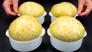 מאפה שמרים עם פרג וריבת תות