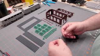 N Scale Engine House 6 Beginning The Assembly