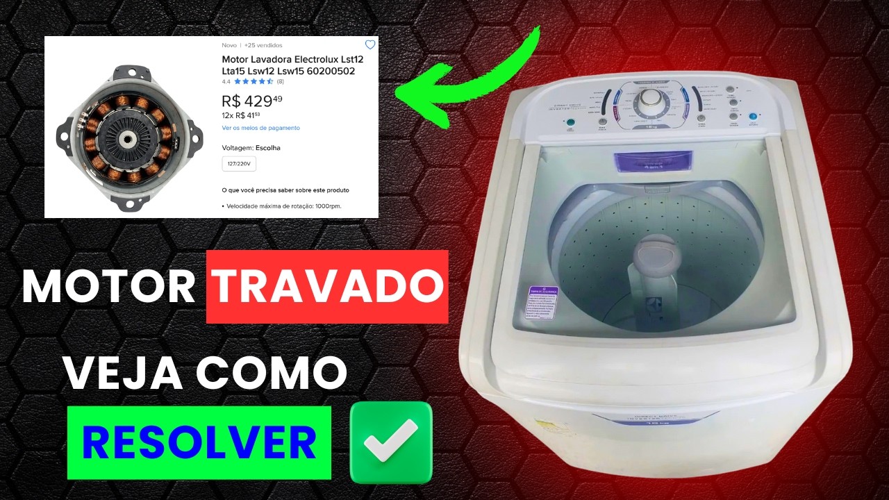 ELECTROLUX COM MOTOR INVERTER - NÃO AGITA E NÃO CENTRIFUGA