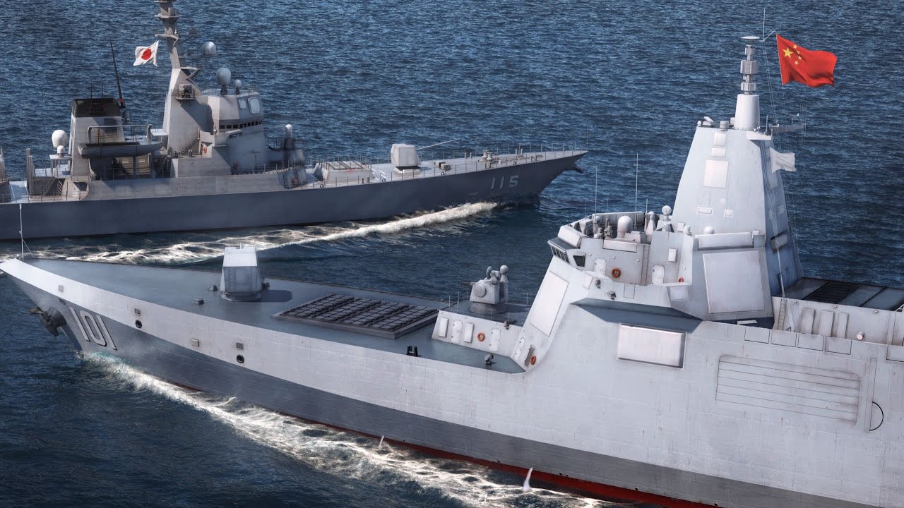 【家有神兽】三战第七集导剪版：055大驱拦截日本秋月级驱逐舰，福建舰战斗群远征印度洋保卫贸易航线