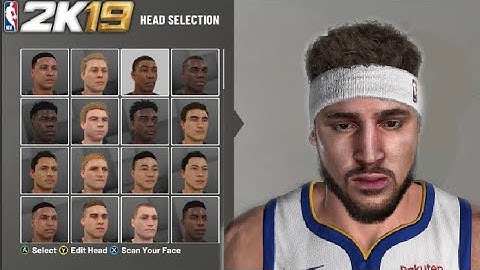 Klay Thompson face creation NBA 2k19