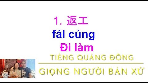 Tiếng Quảng đông giọng người bản xứ bài 166: 70 câu nói tùy ý/ ￼隨意講廣東話 Đi làm/ ￼￼返工