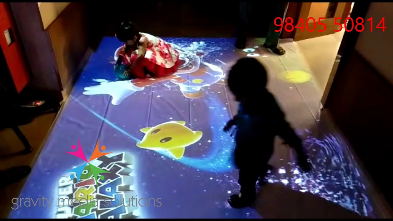 Interactive Floor  @ Hotel Vijay Park madhavaram  For Birthday Event - Rental Cont 98405 50814.