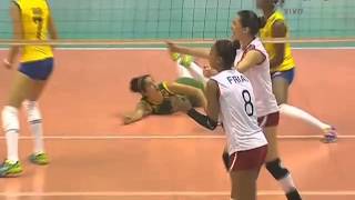 Campeonato Sudamericano de Voleibol Femenino Juvenil 2014 - Match #3: Brasil vs. Perú