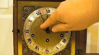 Seth Thomas Triple Chime bracket mantel clock, Fully Serviced