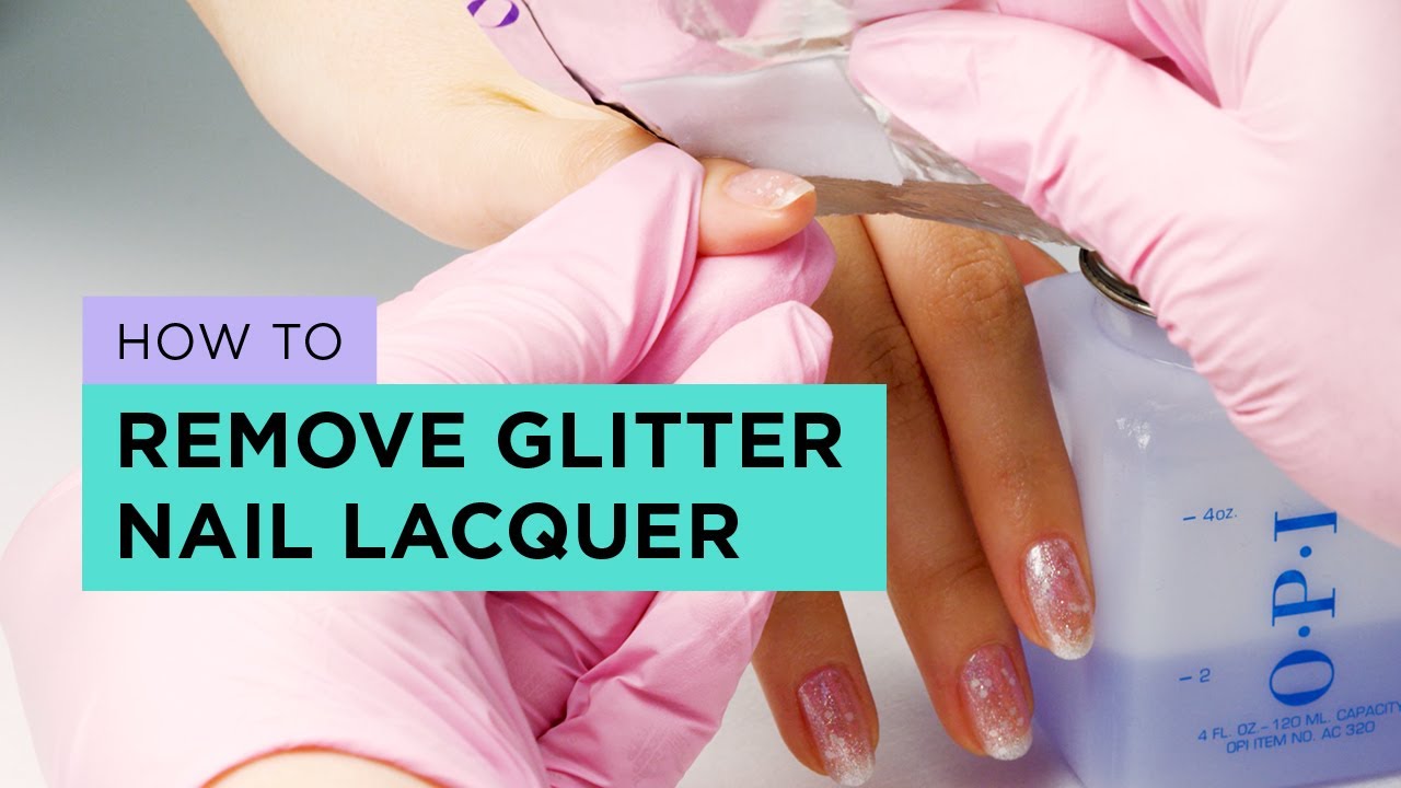 How to Easily Remove Glitter Nail Polish - YouTube
