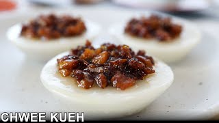 Chwee Kueh Recipe | Steamed Rice Cakes With Preserved Radish | 水粿