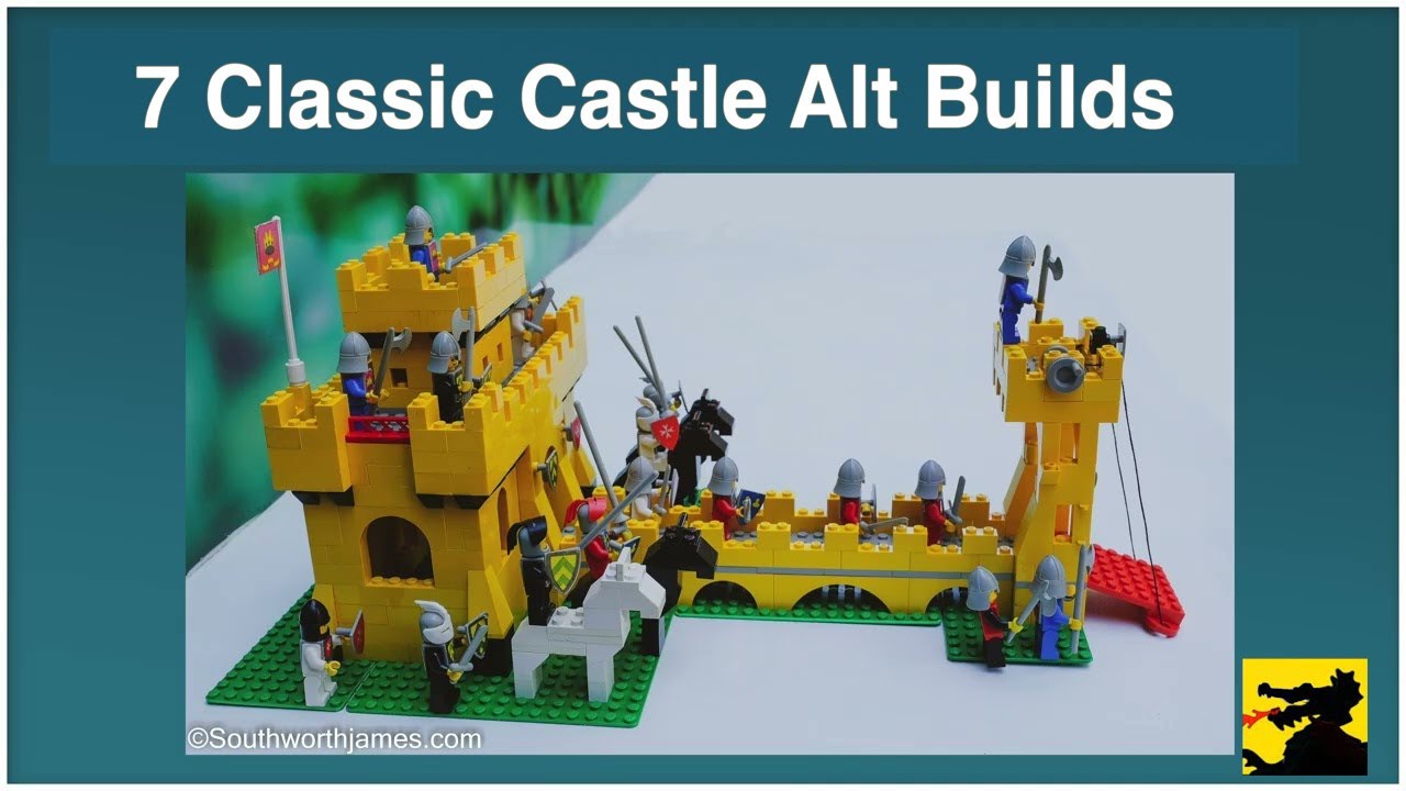 Alternate Box Builds x 7 - Lego 375/6075 “Yellow Castle” - YouTube