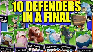 10 DEFENDERS in a TOURNAMENT FINAL with TWO of WORLDS BEST TEAMS | Pokemon Unite