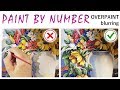 "Overpainting blurring" way for smoothing color edges on paint by numbers🎨 Color blend art tip