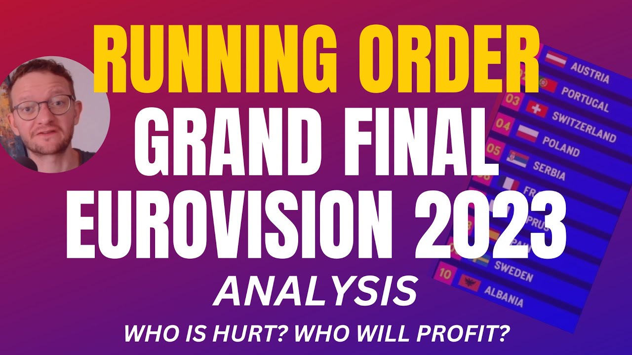 RUNNING ORDER ANALYSIS of Eurovision 2023 - Grand Final - YouTube