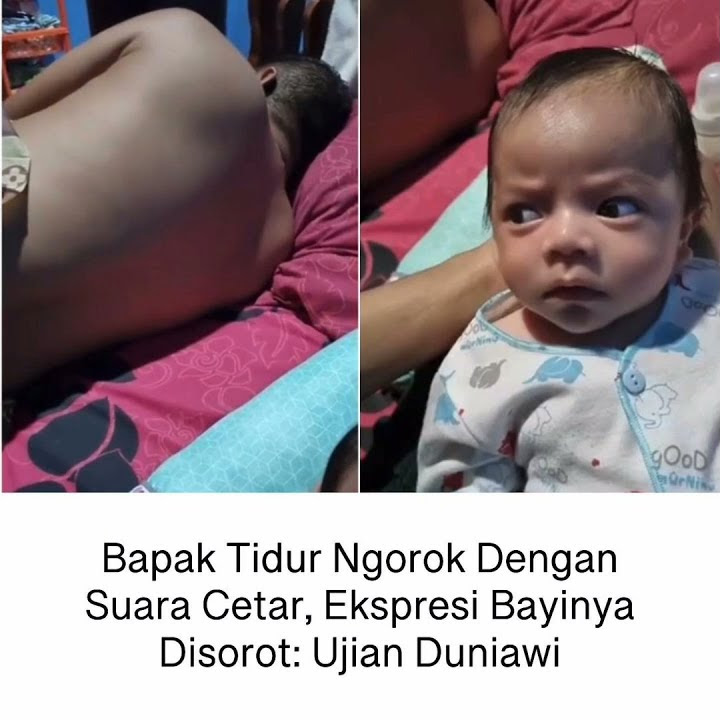 Video Lucu, Bapa tidur ngorok di plototin anak