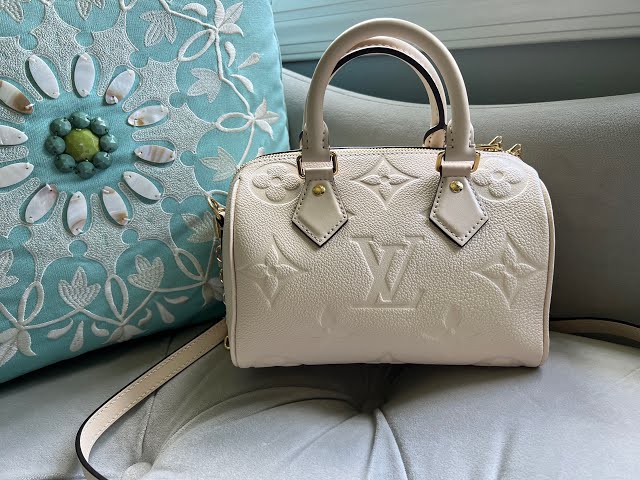 Louis Vuitton Speedy Bandouliere 20 Khaki Green/Beige/Cream in