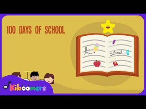 100th Day of School Lyric Video - The Kiboomers Preschool Songs & Nursery Rhymes