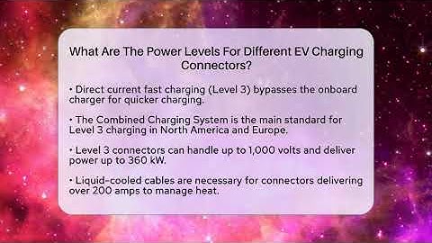 What Are The Power Levels For Different EV Charging Connectors? - Talking Tech Trends