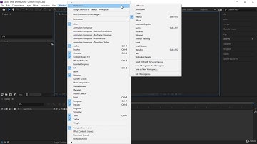 Adobe After Effects Lesson - 3. Getting ready to start your first Animation Preferences CC 2020